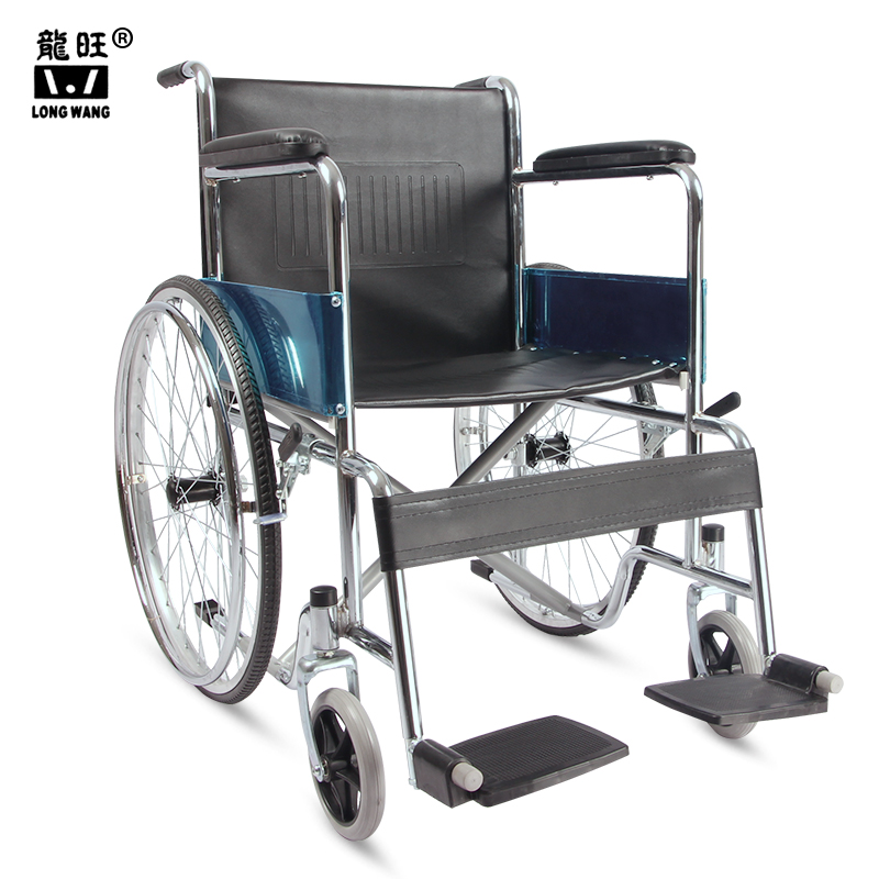 Chromed basic wheelchair